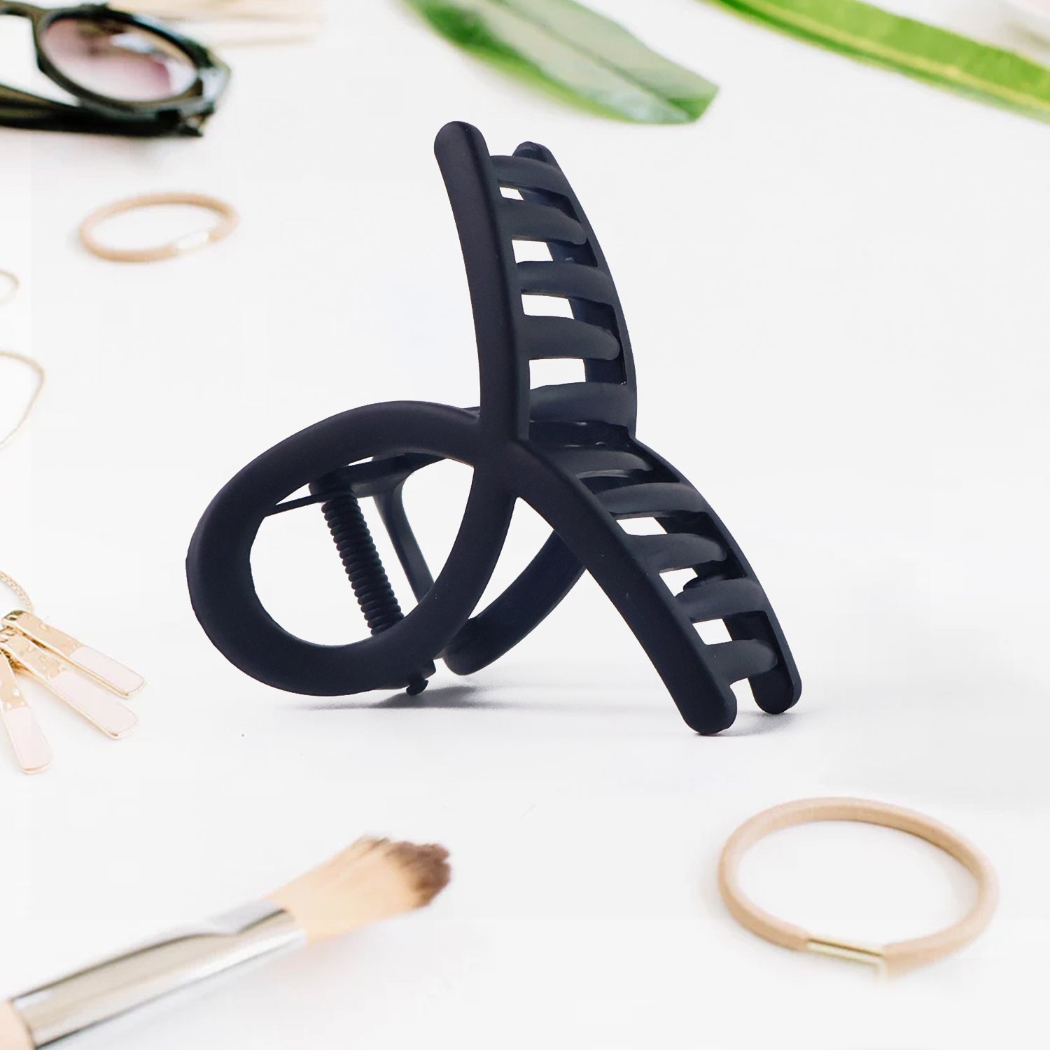 Plastic Hair Clamp Grip Simple Matte Hair Barrette Clamp (12 Pc   Mix Design) Plastic Hair Clamp Grip Simple Matte Hair Barrette Clamp (12 Pc   Mix Design)